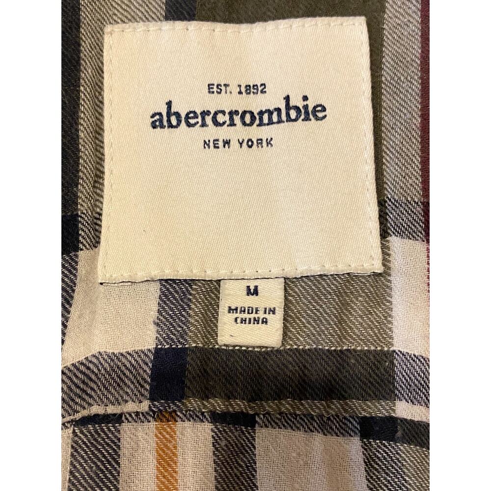 Abercrombie Y2K Plaid Flannel Top Kids Teen Sz M Ladies XXS Preppy Stretch Moose - Picture 6 of 8